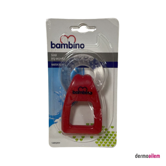 Biberon & Emzik & OyuncakBambinoBambino Tutma Saplı Sulu Diş Kaşıyıcı Kırmızı