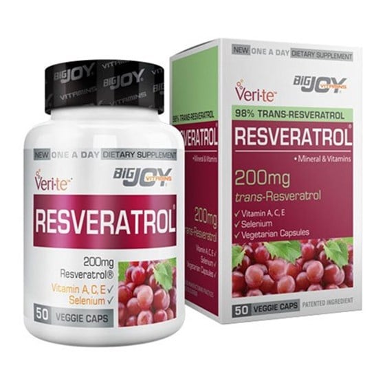Takviye Edici GıdalarBigjoyBigjoy Vitamins Resveratrol 50 Bitkisel Kapsül