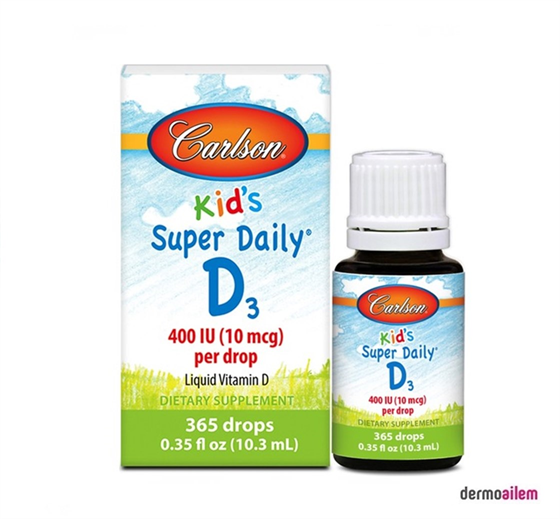 Besin Takviyesi ÜrünleriCarlsonCarlson Kids Daily D3 400 IU Per Drop 10.3 ml