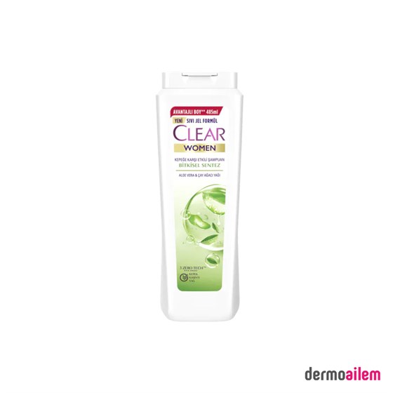 ŞampuanlarClearClear Women Bitkisel Sentez Aloe Vera & Çay Ağacı Yağı Şampuan 485 ml
