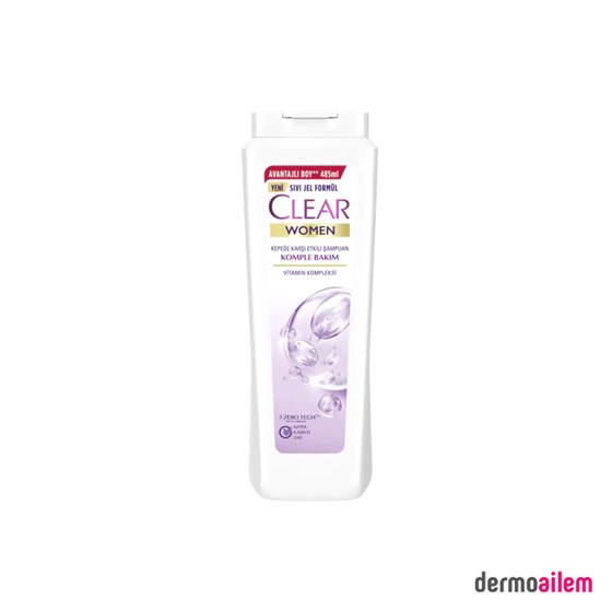 ŞampuanlarClearClear Women Komple Bakım Kepeğe Karşı Etkili Şampuan 485 ml