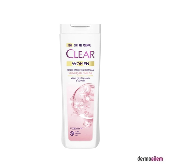ŞampuanlarClearClear Women Yumuşak Parlak Kiraz Çiçeği Esansı & Keratin Şampuan 325 ml