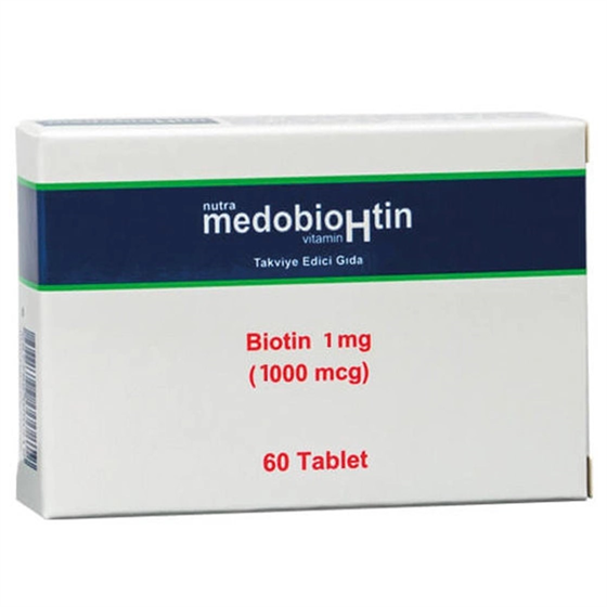 Takviye Edici GıdalarDermoskinDermoskin MedoHbiotin 60 Tablet