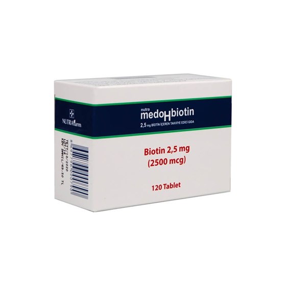 Takviye Edici GıdalarDermoskinDermoskin Medohbiotin Biotin 2,5 mg 120 Tablet