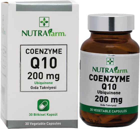 Takviye Edici GıdalarDermoskinDermoskin Nutrafarm Coenzyme Q10 200 mg 30 Kapsül