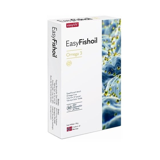 Omega 3 & Balık YağlarıEasyFishoilEasyFishoil YETİŞKİN Omega3 30 Çiğnenebilir Jel Tablet