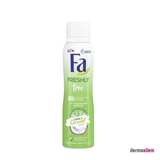 Kadın DeodorantFaFa Freshly Free Lime & Coconut Deo Sprey 150 ml