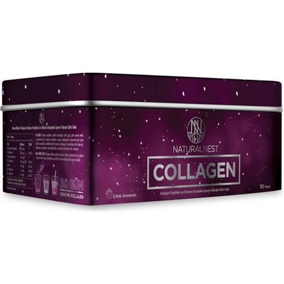 Kolajen ( Collagen )NaturalnestNaturalnest Collagen 30 Saşe Vitamin Kompleks Çilek Aromalı