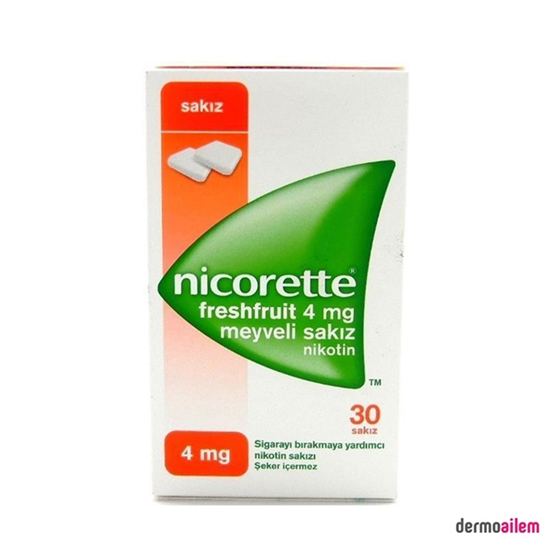 Vücut SağlığıNicoretteNicorette Fresh Meyve 4 mg 30 lu Sakız Nikotin