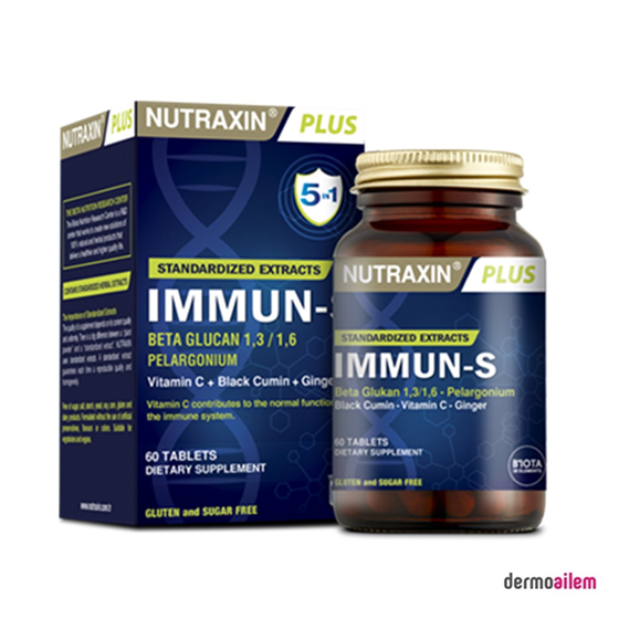 Takviye Edici GıdalarNutraxinNutraxin Immun-S 60 Tablet