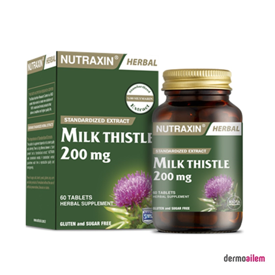 MultivitaminlerNutraxinNutraxin Milk Thistle 200 mg 60 Tablet