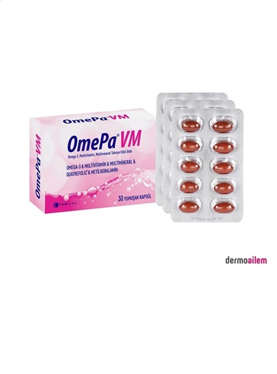 Omega 3 & Balık YağlarıTab İlaçOmePa VM 30 Kapsül
