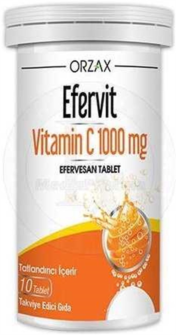 Takviye Edici GıdalarOrzaxOrzax  Efervit Vitamin C 1000mg Efervesan 10 Tablet