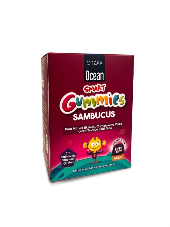 Takviye Edici GıdalarOrzaxOrzax Orzax Smart Gummies Sambucus Takviye Edici Gıda 64 Adet