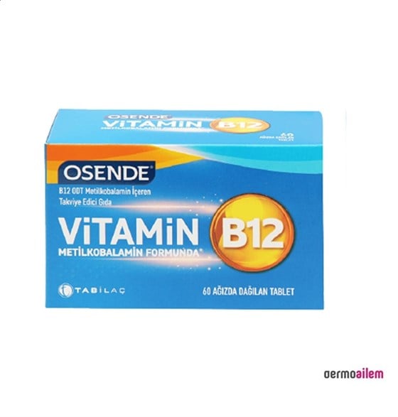 Takviye Edici GıdalarTab İlaçOsende Vitamin B12 60 Tablet