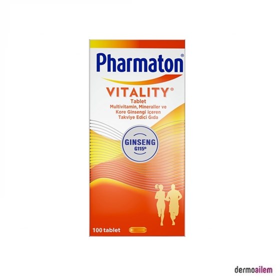 Takviye Edici GıdalarPharmaton Pharmaton Vitality 100 Tablet