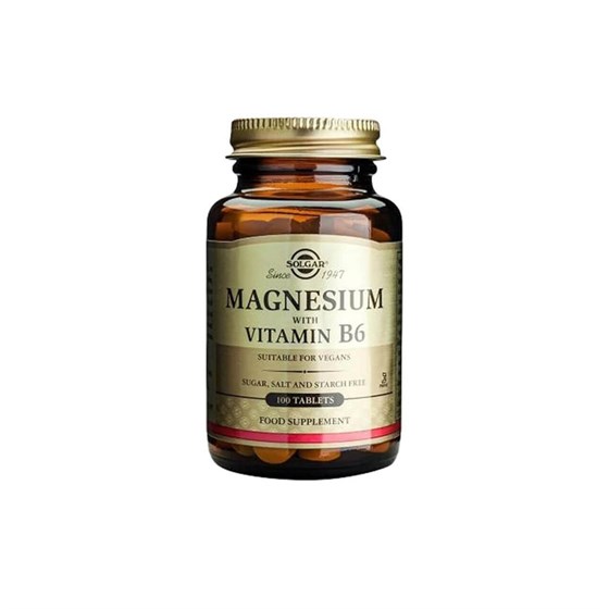 Takviye Edici GıdalarSolgarSolgar Magnesium With Vitamin B6 100 Tablet