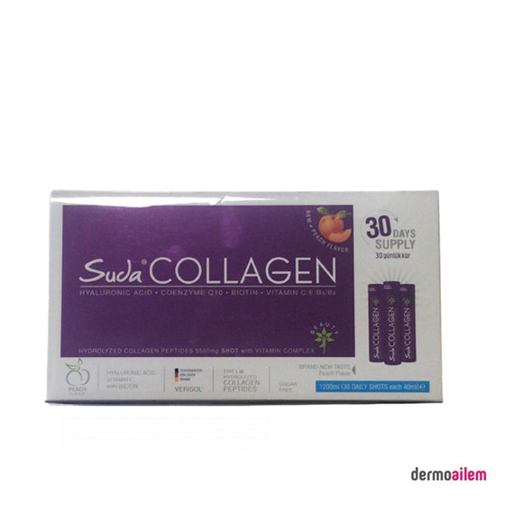 Kolajen ( Collagen )Suda CollagenSuda Collagen 40 ml 30 Shot Aylık Paket