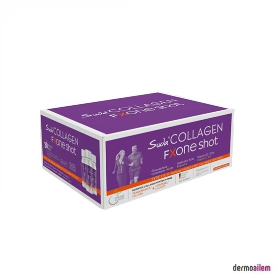 Kolajen ( Collagen )Suda CollagenSuda Collagen Fxone Shot Portakal Aromalı Kolajen 30 x 60 ml