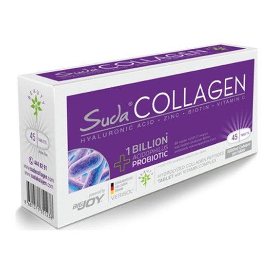 Kolajen ( Collagen )Suda CollagenSuda Collagen Takviye Edici Gıda 45 Tablet