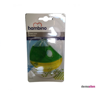 Biberon & Emzik & OyuncakBambinoBambino 2 Renkli Sulu Diş Kaşıyıcı Yeşil Sarı P0656