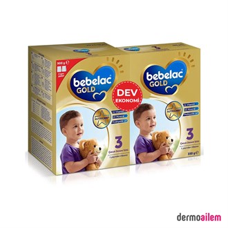 MamalarBebelacBebelac Gold 3 Çocuk Devam Sütü Dev Ekonomi 900 gr + 350 gr