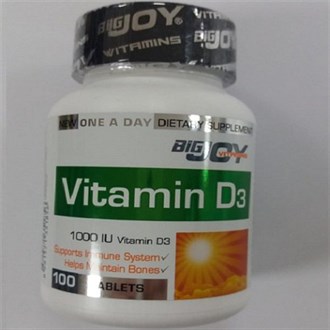 Takviye Edici GıdalarBigjoyBigjoy Vitamins Vitamin D3 1000 IU 100 Tablet