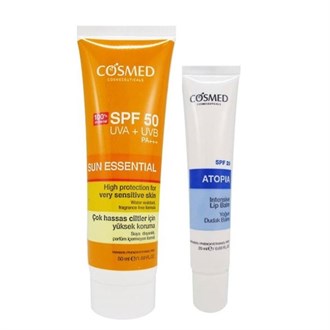 Spf 20 & 50 ArasıCosmedCosmed Sun Essential Spf 50 Very Sensitive Skin Cream 50 ml Set