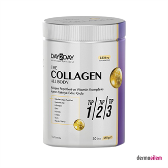 Kolajen ( Collagen )Day2DayDay2Day The Collagen All Body Takviye Edici Gıda 300 g