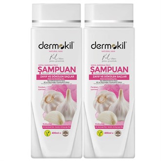 ŞampuanlarDermokilDermokil Doğal Sarımsak Özlü Şampuan 400 ml | 2li Paket