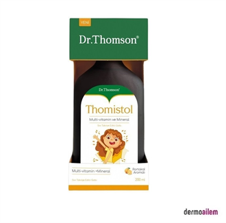 Takviye Edici GıdalarDr.ThomsonDr. Thomson Thomistol Multivitamin ve Mineral Şurup 200 ml