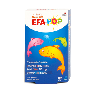 Omega 3 & Balık YağlarıNewlifeEFA Pop - Çiğnenebilir Balık Yağı 30 Kapsül