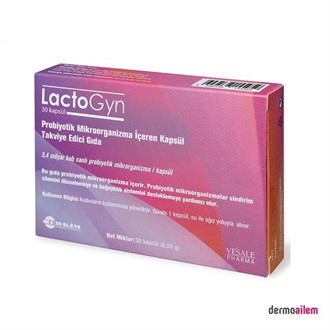 Takviye Edici GıdalarErkimErkim Lactogyn Probiyotik 30 Kapsül (SKT:05/2022)