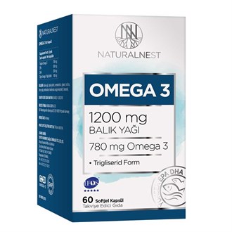 Takviye Edici GıdalarBioNikeNaturalnest Omega 3 1200 Mg 60 Kapsül