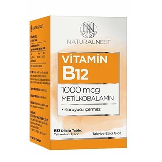 Takviye Edici GıdalarBioNikeNaturalnest Vitamin B12 60 Dilaltı Tablet