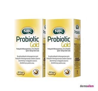 ProbiyotiklerNBLNBL Probiotic Gold 20 Saşe 2'li