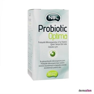 ProbiyotiklerNBLNBL Probiotic Optima 30 Çiğneme Tableti