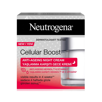 Anti & Age ÜrünleriNeutrogenaNeutrogena Cellular Boost Yaşlanma Karşıtı Gece Kremi 50 ml