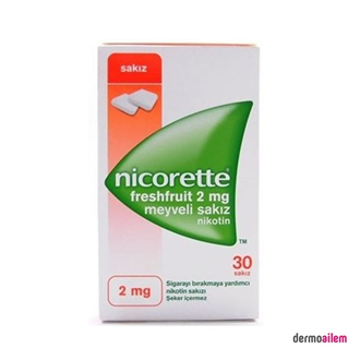Vücut SağlığıNicoretteNicorette Fresh Meyve 2 mg 30 lu Sakız Nikotin