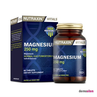 MultivitaminlerNutraxinNutraxin Magnesium 250 mg 60 Tablet