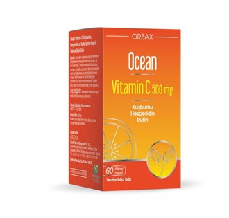 Takviye Edici GıdalarOrzaxOcean Vitamin C 500 mg 60 Kapsül