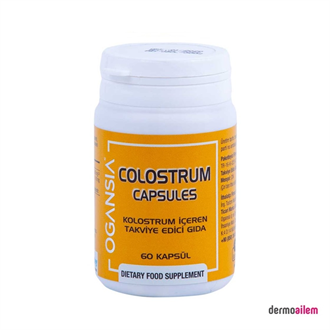 Takviye Edici GıdalarOgansiaOgansia ( Colostrum ) Kolostrum 500 mg 60 Kapsül