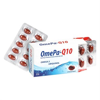 Omega 3 & Balık YağlarıTab İlaçOmePa Q10 - Omega 3 Ve Koenzim Q10 (Ubiquinol) - 30 Yumuşak Kapsül