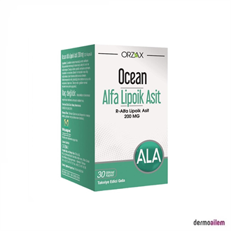 Takviye Edici GıdalarOrzaxOrzax Ocean Alfa Lipoik Asit 200 mg 30 Kapsül
