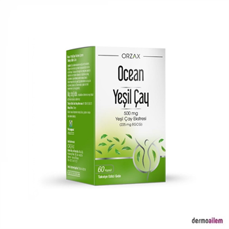Takviye Edici GıdalarOrzaxOrzax Ocean Green Tea 500 mg 60 Kapsül