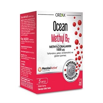 MultivitaminlerOrzaxOrzax Ocean Methyl B12 1000 Mcg Sprey 5 ml