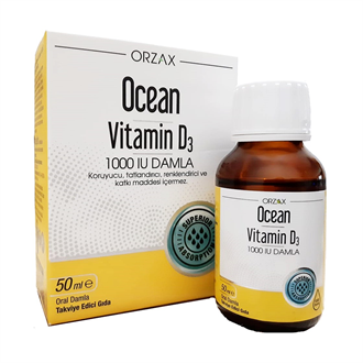 Takviye Edici GıdalarOrzaxOrzax Ocean Vitamin D3 1000 IU Damla 50 ml