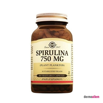 Takviye Edici GıdalarSolgarSolgar Spirulina 750 mg 80 Kapsül