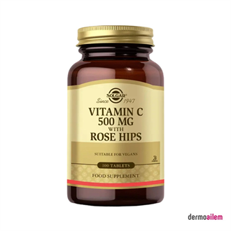 Takviye Edici GıdalarSolgarSolgar Vitamin C 500 Mg Rose Hips 100 Tablet