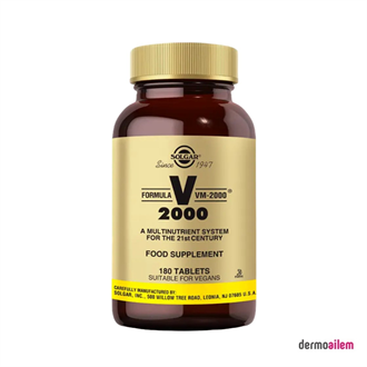 Takviye Edici GıdalarSolgarSolgar VM 2000 Multi Vitamin 180 Tablet